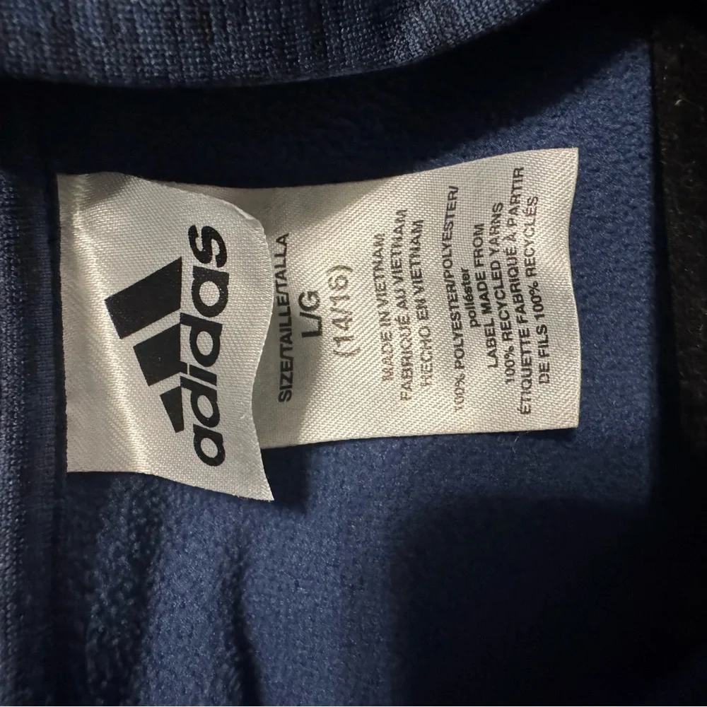 Adidas Kids Hoodie‎ in Navy and Yellow